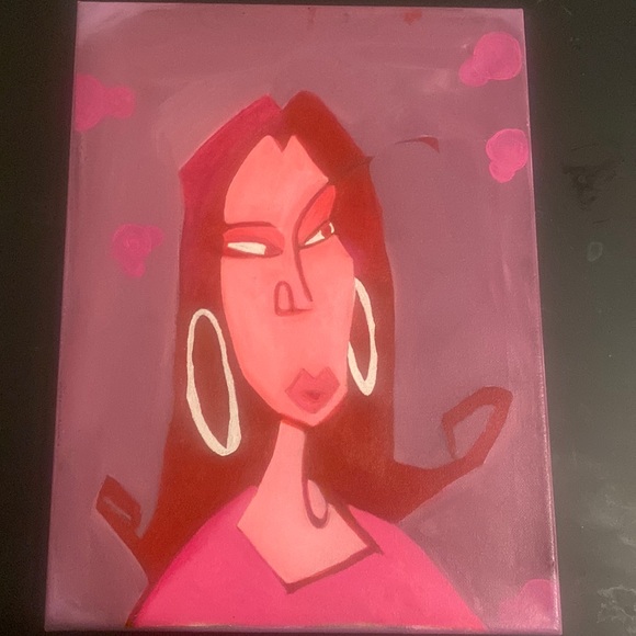 Other Y2k Painting Of A Woman Poshmark